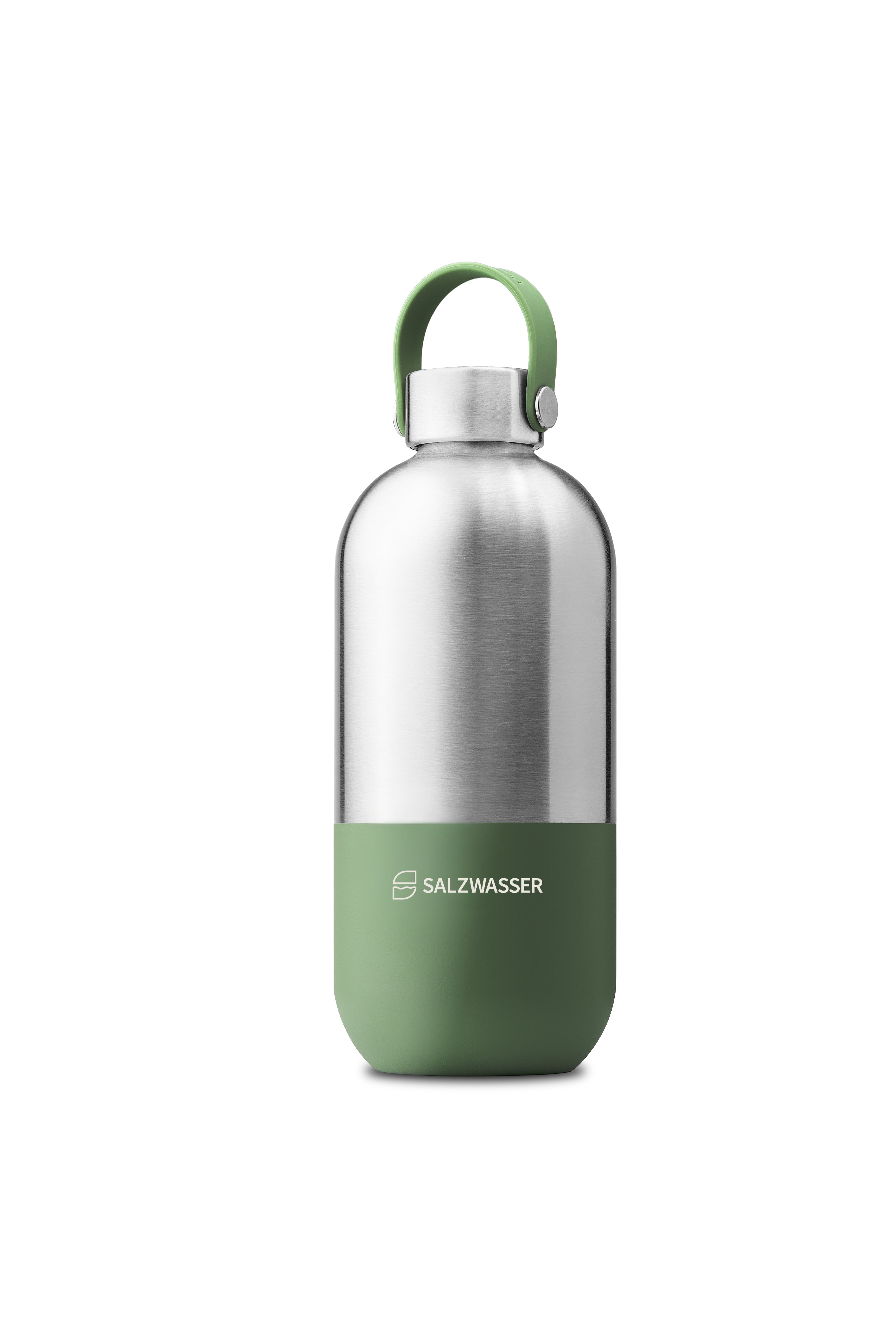 Trinkflasche aus Edelstahl Schwarz » SALZWASSER